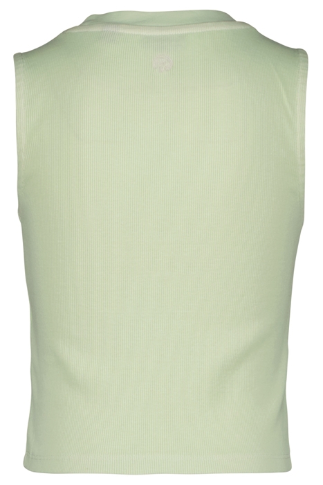 GIRLS LONDON SINGLET FADED LIME 2