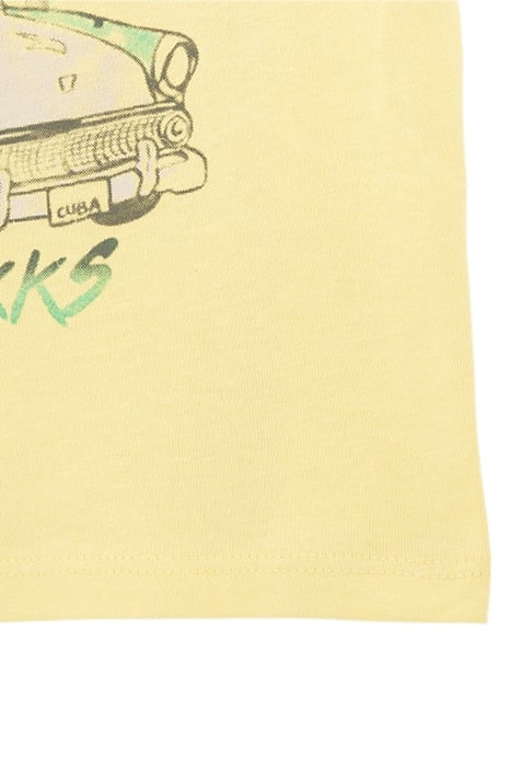 BABY BOYS’ YELLOW T-SHIRT WITH CUBAN CAR IMAGE 6