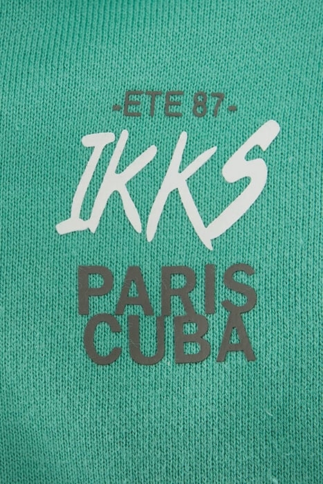 BABY BOYS’ GREEN SWEATSHIRT FABRIC CARDIGAN, GOGGLES HOOD 6