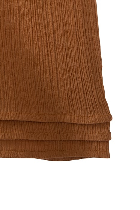 BABY GIRLS’ CAMEL DRESS WITH RUFFLED & EMBROIDERED DICKEY 5