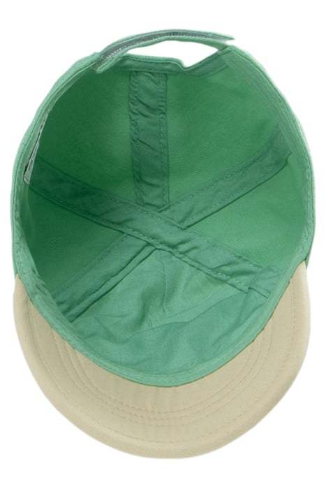 BABY BOYS’ GREEN, ECRU AND BEIGE CAP WITH BANANAS IMAGE 4