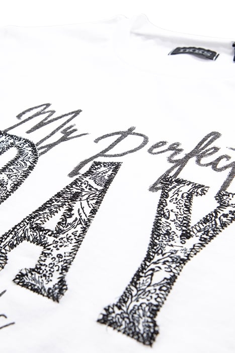 BOYS’ WHITE ORGANIC COTTON T-SHIRT WITH PRINT & EMBROIDERY 4