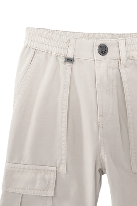 BOYS’ BEIGE CARGO TROUSERS WITH ELASTICATED WAIST 3
