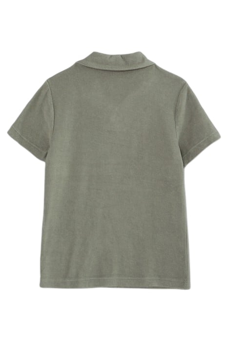 BOYS’ KHAKI TERRY POLO SHIRT 2