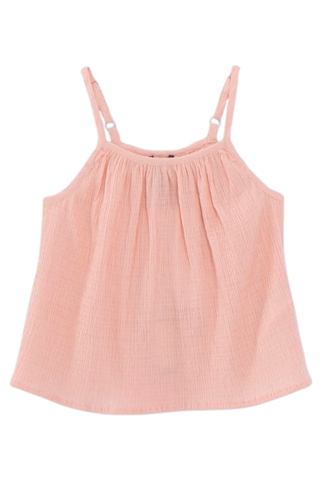 GIRLS’ PEACH WAFFLE FABRIC CAMISOLE 1