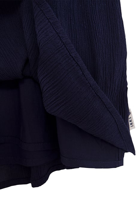 GIRL’S NAVY CREPE ATEBA BRACELET-STYLE EMBROIDERY DRESS 7