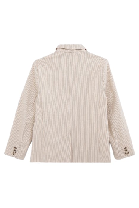 BOYS’ BEIGE STRIPED OCCASIONWEAR SUIT JACKET 2