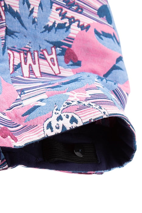 GIRLS’ WHITE PALM TREE-LEOPARD JACQUARD SHORTS 6