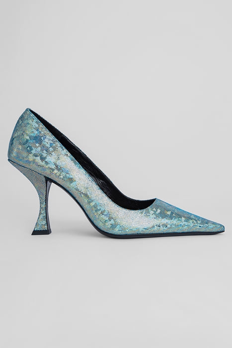 VIVA DISCO BLUE HOLOGRAM LEATHER BLUE 1