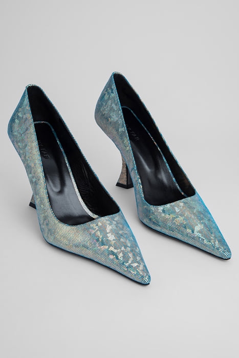 VIVA DISCO BLUE HOLOGRAM LEATHER BLUE 2