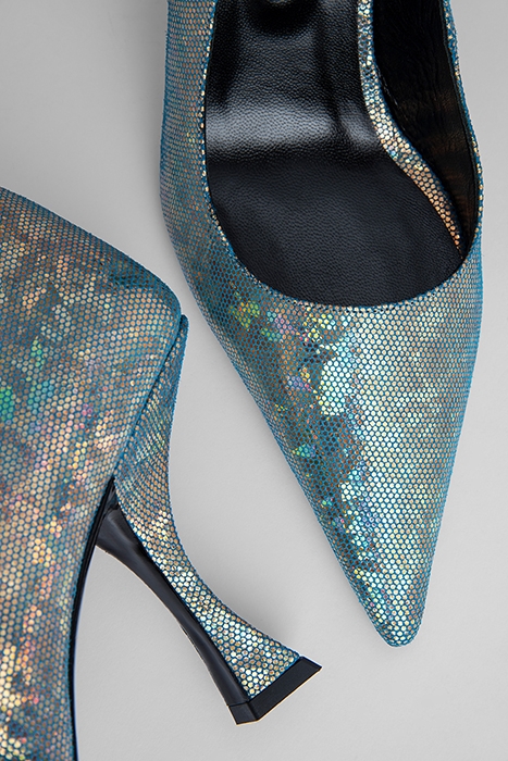 VIVA DISCO BLUE HOLOGRAM LEATHER BLUE 5