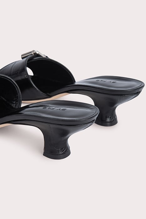 ELTON BLACK MAXI CROCO EMBOSSED LEATHER BLACK 5