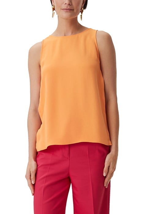 COMMA BLOUSES SLEEVELESS ORANGE 1