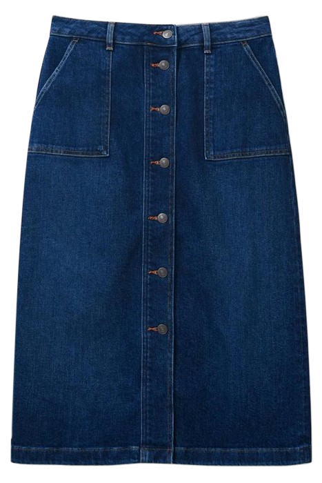 COLLEEN DENIM MIDI SKIRT DARK DENIM 2