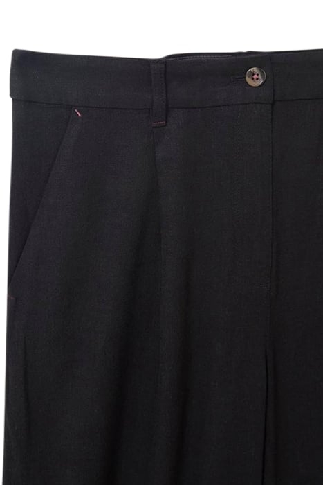 LUCINDA WIDE LEG TROUSER PURE BLACK 4