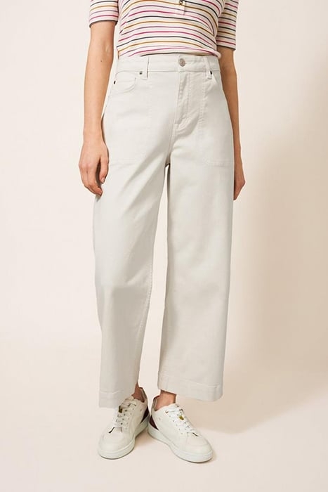TIA WIDE LEG CROPPED JEAN LIGHT NATURAL 1