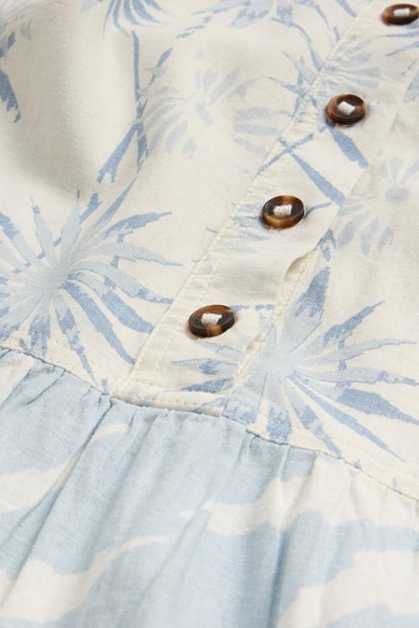 PIP LINEN BLEND MIDI DRESS BLUE PRINT 4