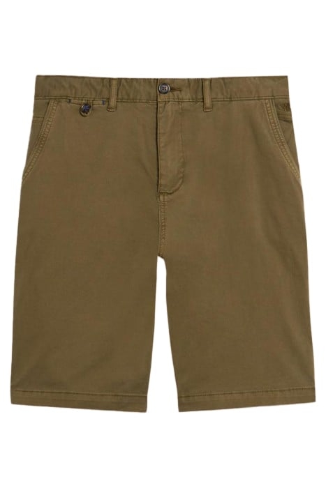 SUTTON ORGANIC CHINO SHORT DARK GREEN 2