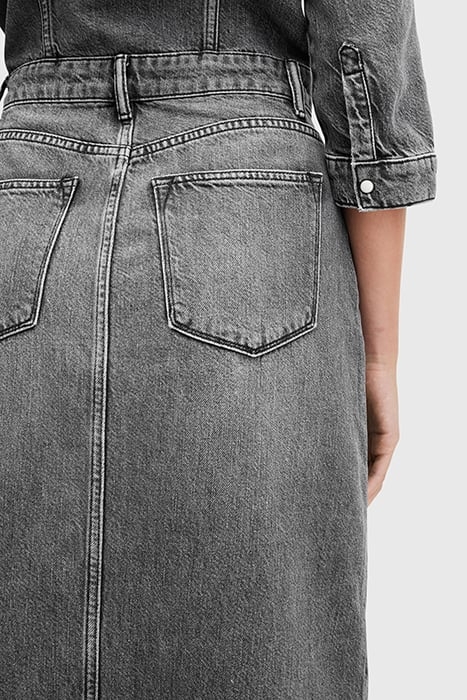 BLAIR LS DENIM DRESS WASHED BLACK 8