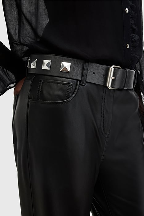 JOAN STUD BELT BLACK/ANTQ NICKEL 2