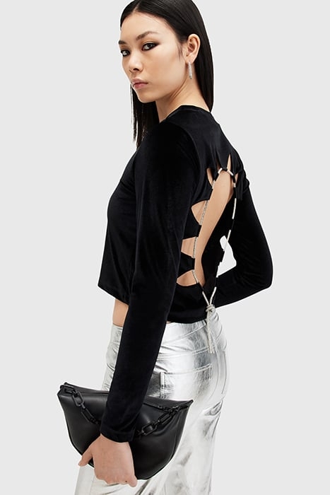 REGINA VELVET TOP BLACK 6