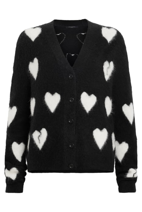 AMORA CARDIGAN BLACK/CHALK WHITE 4