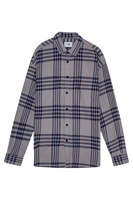 DEON WESTERN 5219 - LONG FIT SHIRT - GREY CHECK 3