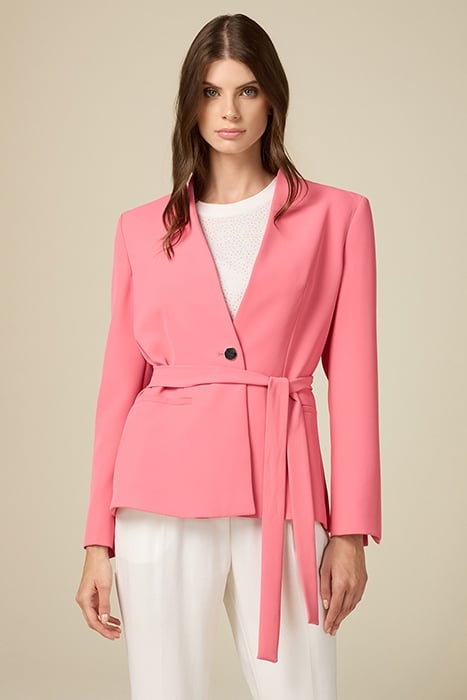 BLAZER WITH SASH PINK 1