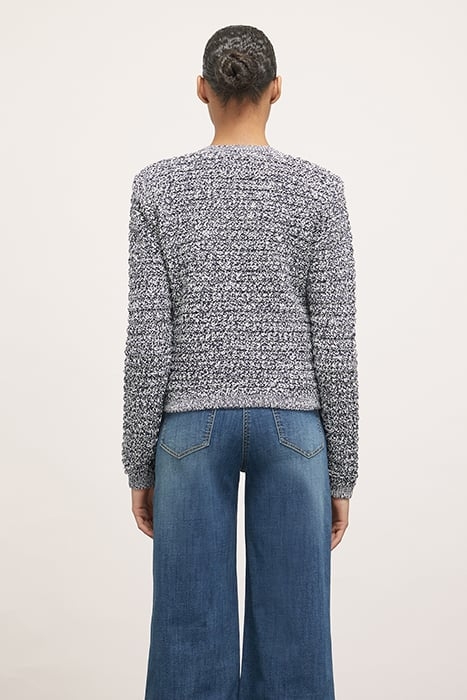 SHORT KNITTED CARDIGAN WHITE 2