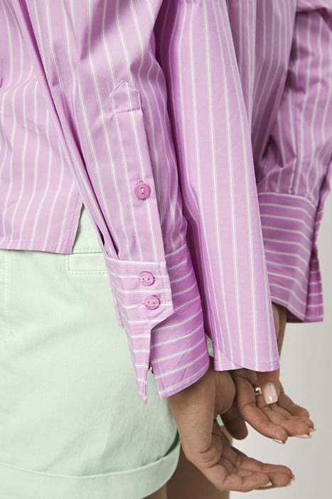 ELAINE BELTED DENIM SHORTS PISTACHIO 5