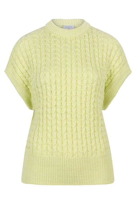 COBRA CABLE KNIT TOP BITTER LIME 8
