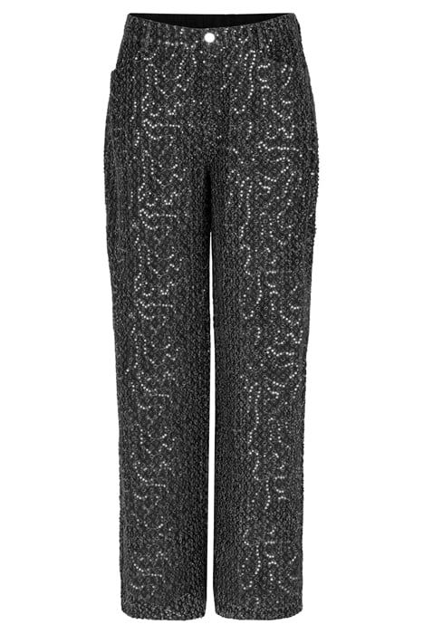 PHOEBE EMBELLISHED STRAIGHT JEANS WASHED BLACK 8
