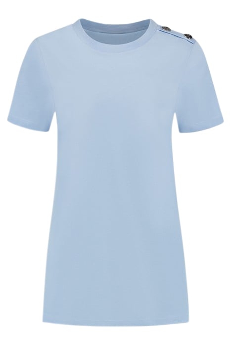 BUTTON T-SHIRT ICE BLUE 1