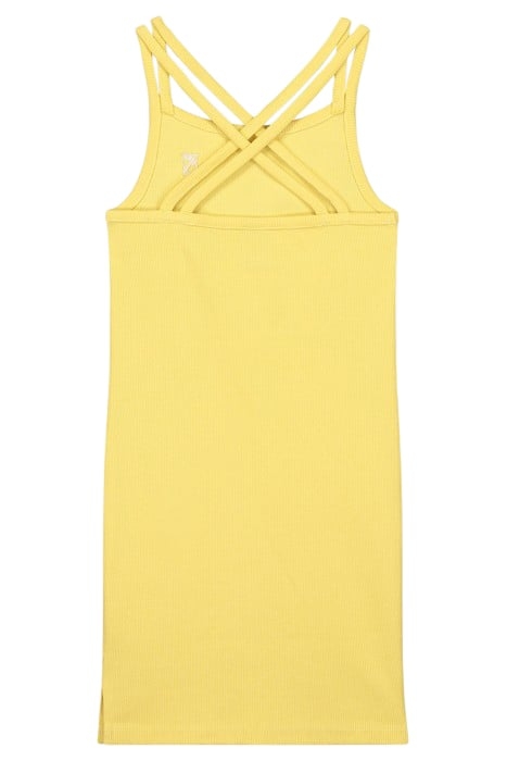 RIB DRESS SOFT YELLOW 2