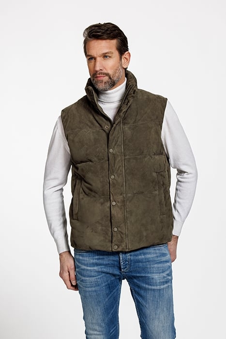 RICHARD BODYWARMER LIGHT ARMY GREEN 1