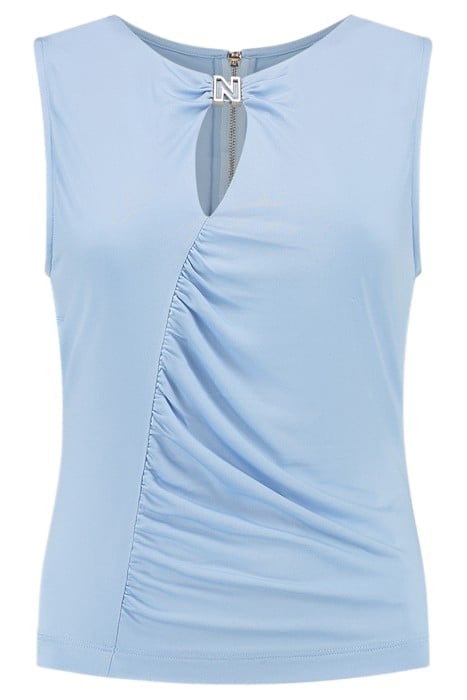 VANDY SLEEVELESS TOP ICE BLUE 1