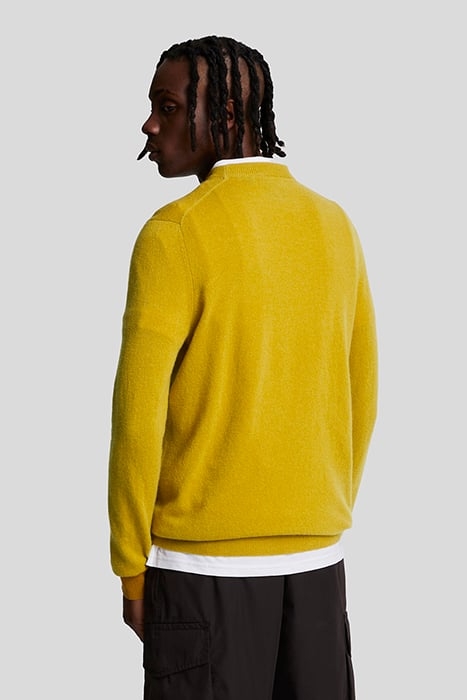 LAMBSWOOL BLEND CREW NECK JUMPER ELLANESS GOLD MARL 2