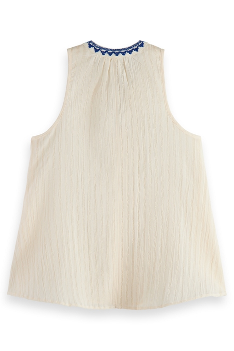 TANK TOP WITH TAPE DETAIL WHITE 2