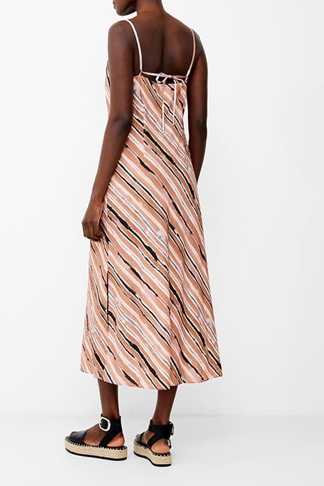 GAIA FLAVIA TEXTURED DRESS MOCHA MOUSSE 2