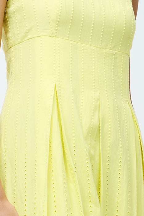 BRODERIE STRAP DRESS M SS25 LEMON GELATO 4