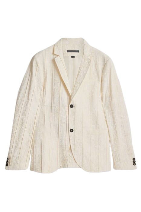 SLIM FIT JACKET WITH PINTUCK DETAILS CHINA WHITE 1