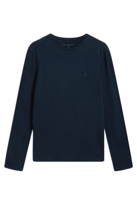 MARLOW LS LONG SLUB CREW NAVY 3