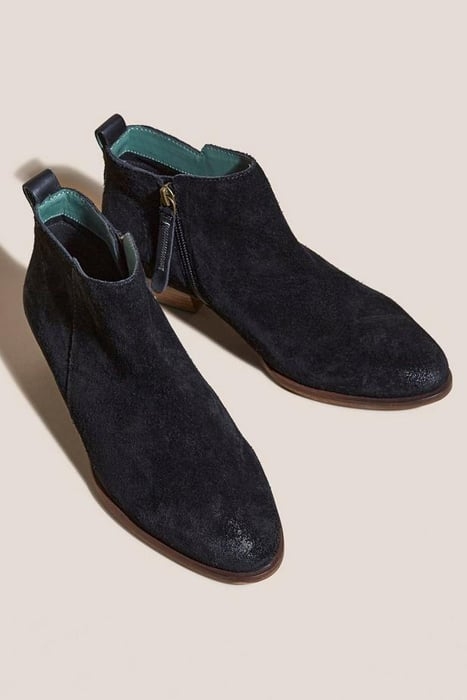 WILLOW SUEDE ANKLE BOOT PURE BLACK 2