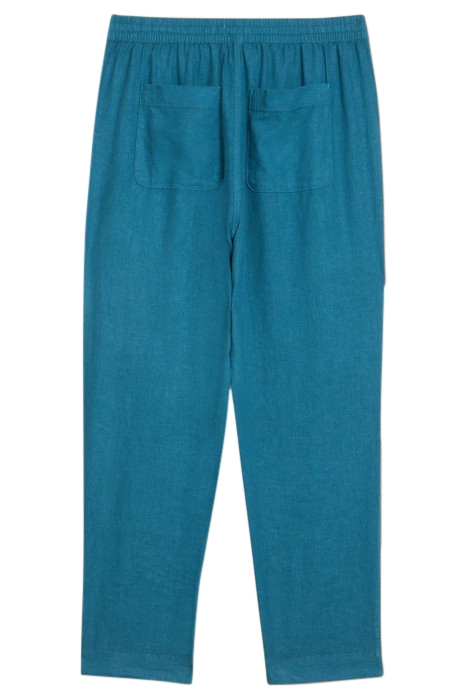 ELLE LINEN BLEND TROUSER MID TEAL 5