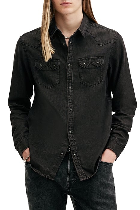 ROCK SHIRT WASHED BLACK 1