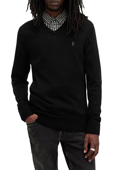 MODE MERINO VNECK BLACK 1