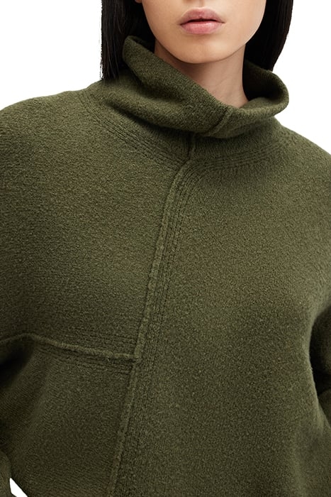 LOCK ROLL NECK MOSS GREEN 8