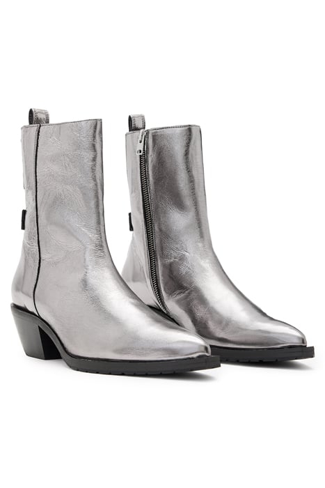 BAZELY METALLIC BOOT GUNMETAL GREY 2