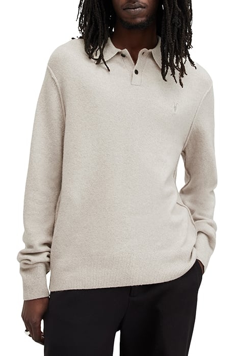 STATTEN LS POLO PALE GREY 1