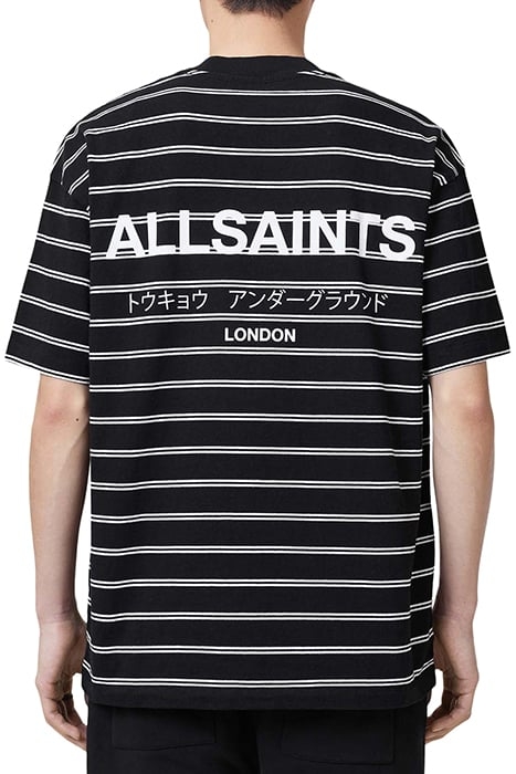 UNDERGRND STRIPE SS JET BLK/CHALK WHT 2